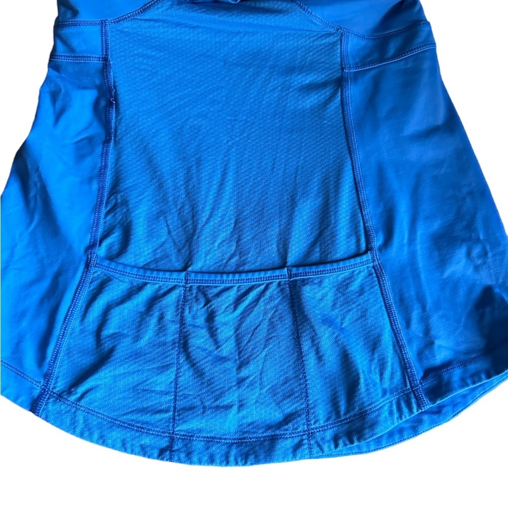 🌻 4/$25 Lululemon High Neck Zip Up Periwinkle Racerback Top w/Built In Bra - Picture 5 of 8